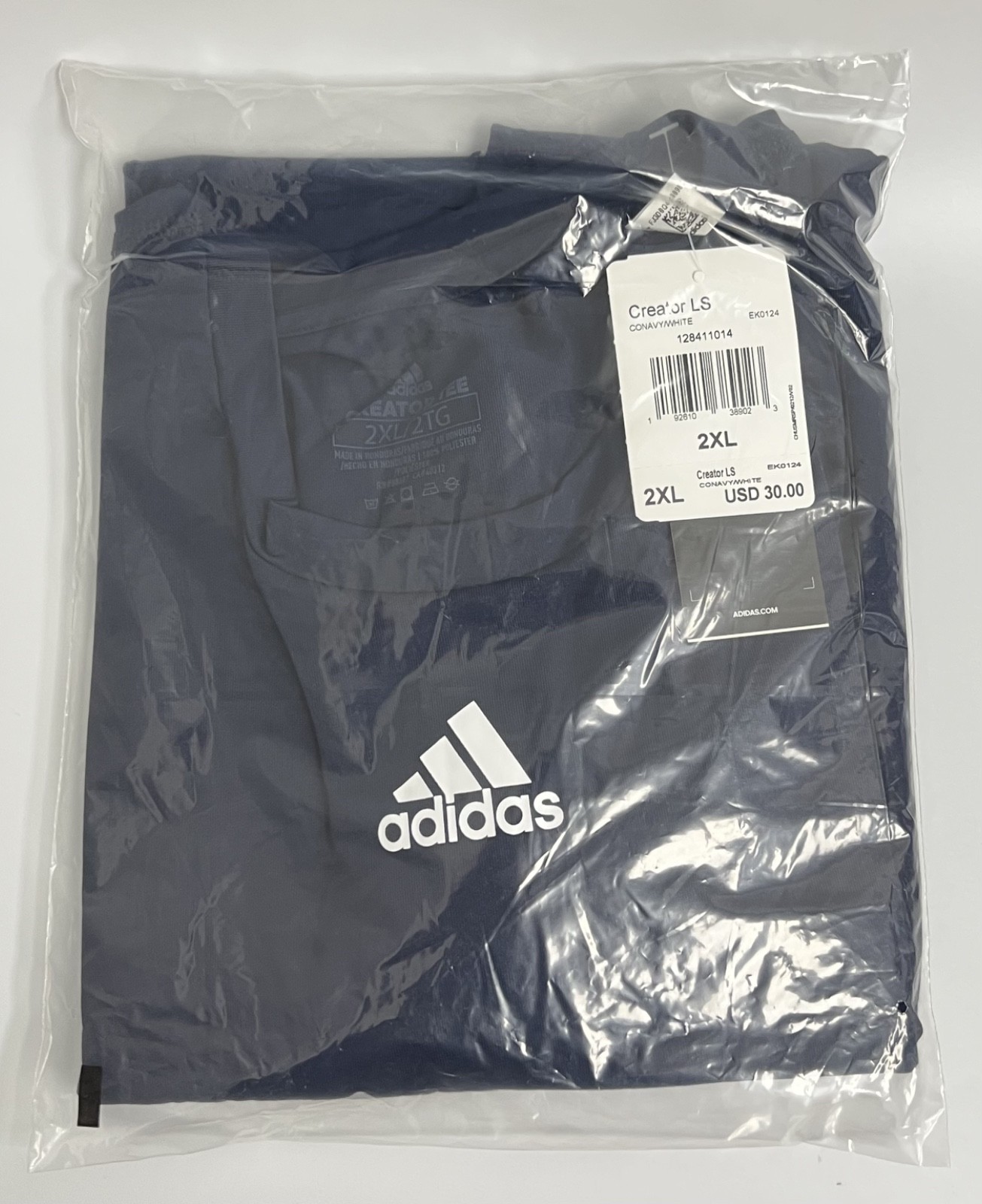 Adidas - Creator - Men's Long Sleeve T-Shirt - Navy - 2X-Large - EK0124 gallery