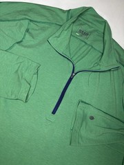 Stio Green 1/4 Zip Pullover Base Layer XXL Hiking Outdoor Stretch Lightweight