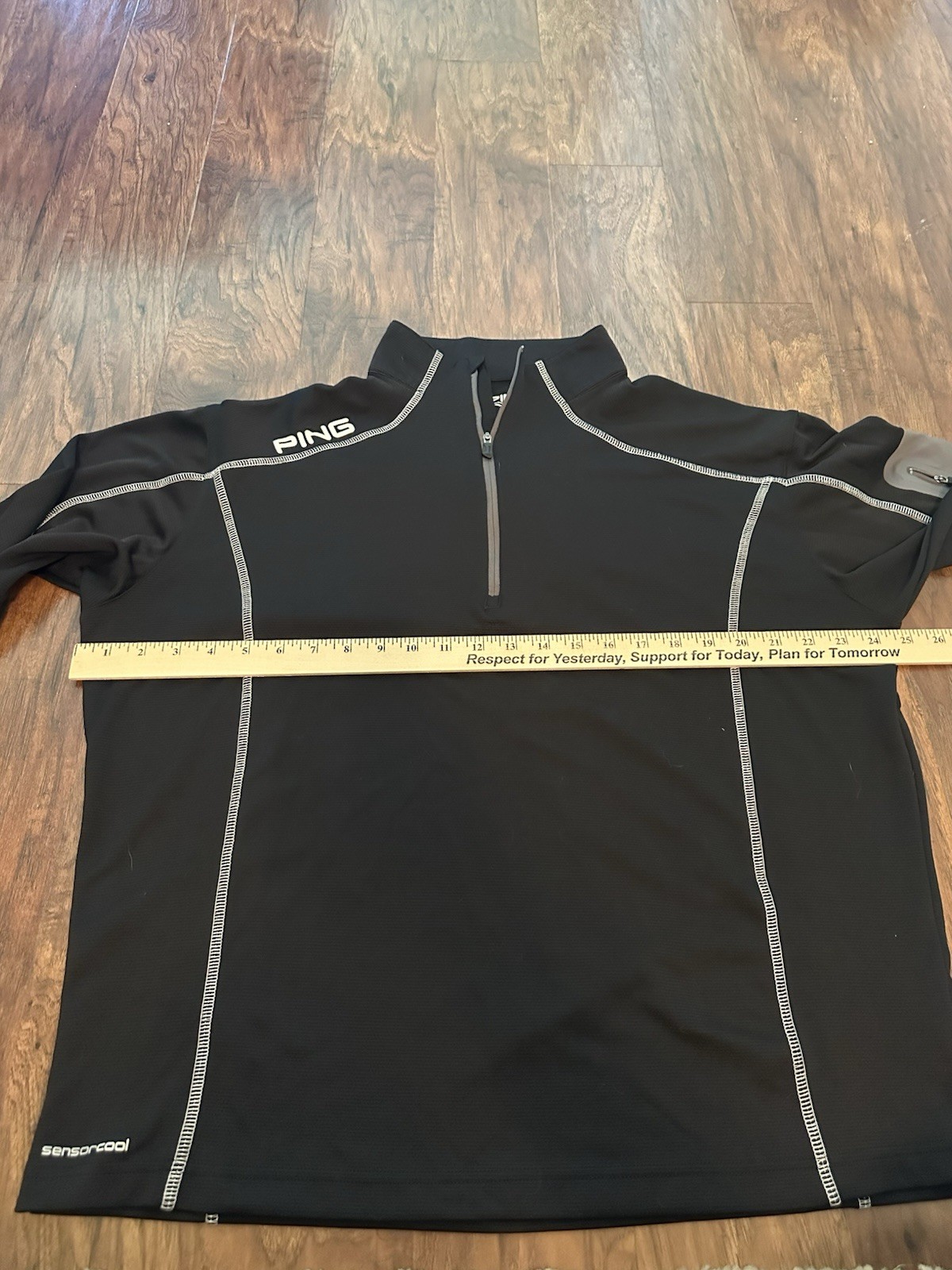 PING Ranger Sensorcool Mens Large Black Quarter Zip Pullover Golf Top gallery