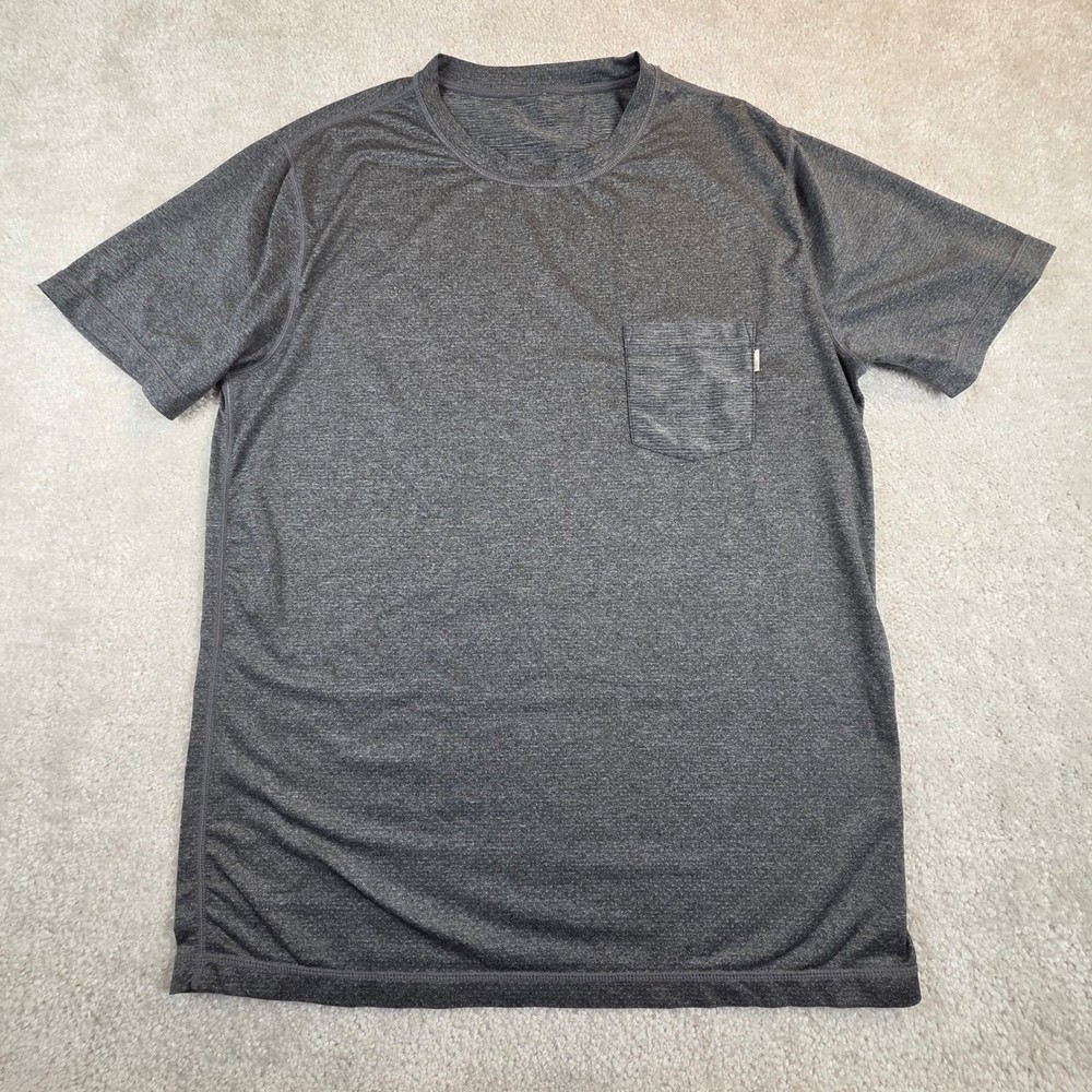 Vuori Tradewind Performance Tee Mens M Gray Lightweight Stretch