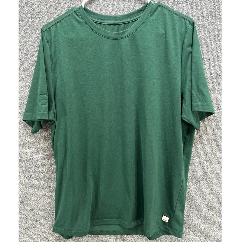 Vuori Current Tech Tee Mens Large Forest Green Short Sleeve Crewneck gallery