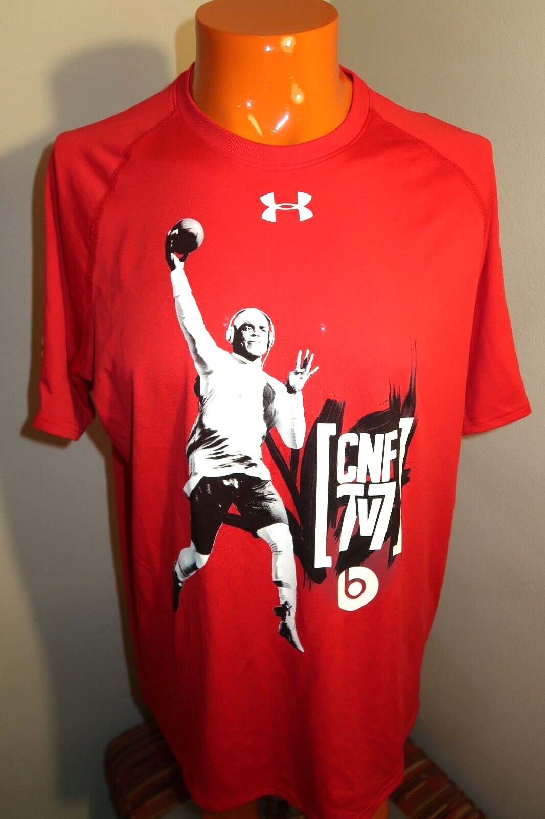 B5 NWT Under Armour Cam Newton 7V7 Atlanta Tournament Series Shirt mens L CN1 gallery