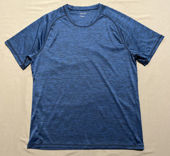 Zella Shirt Men Large Blue Performance Tee Top Exercise Work Out Gym Active Wear