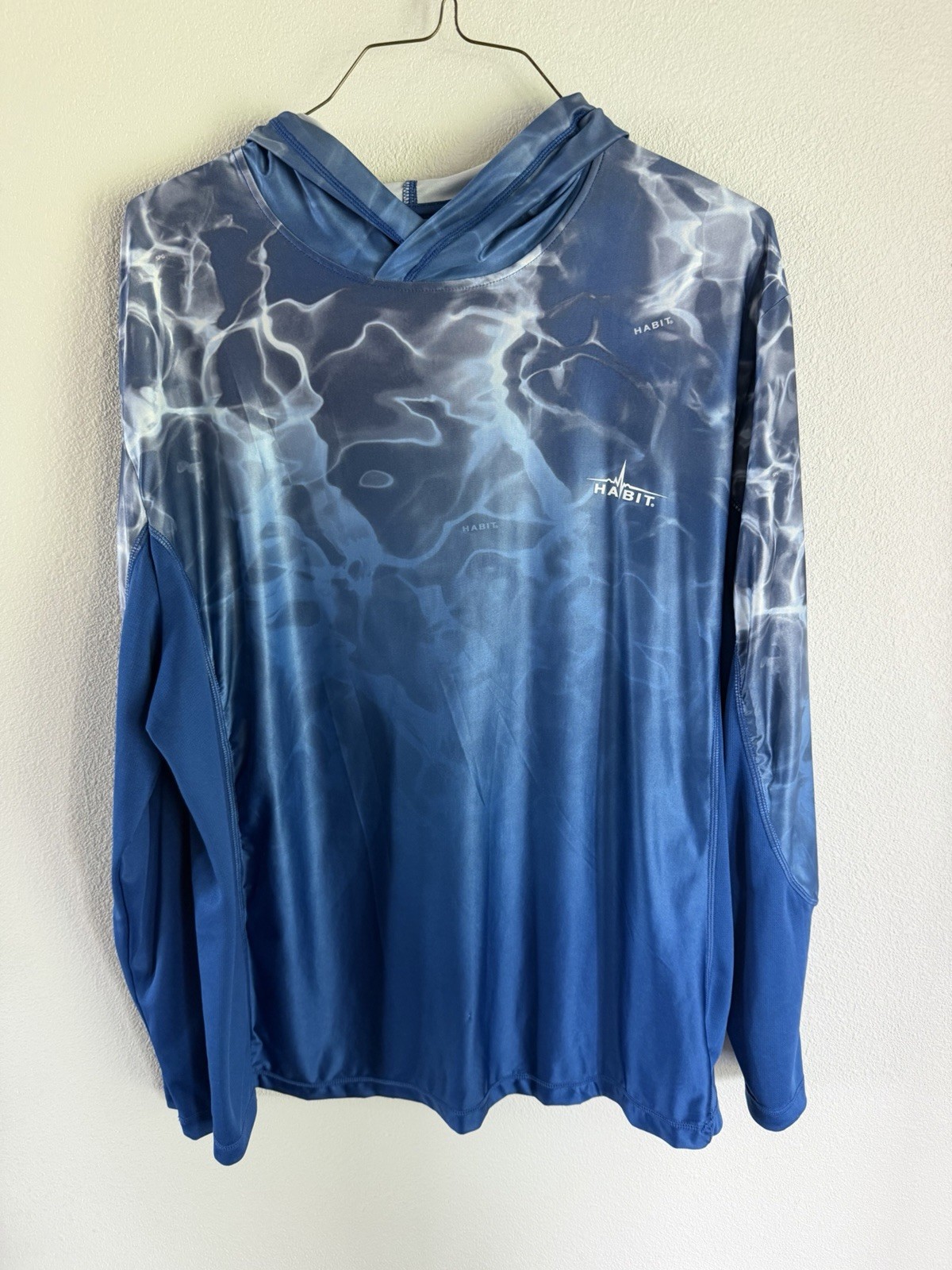 Habit Men’s Hooded Moisture Wicking SPF Fishing Shirt Size XXL Solar Factor gallery