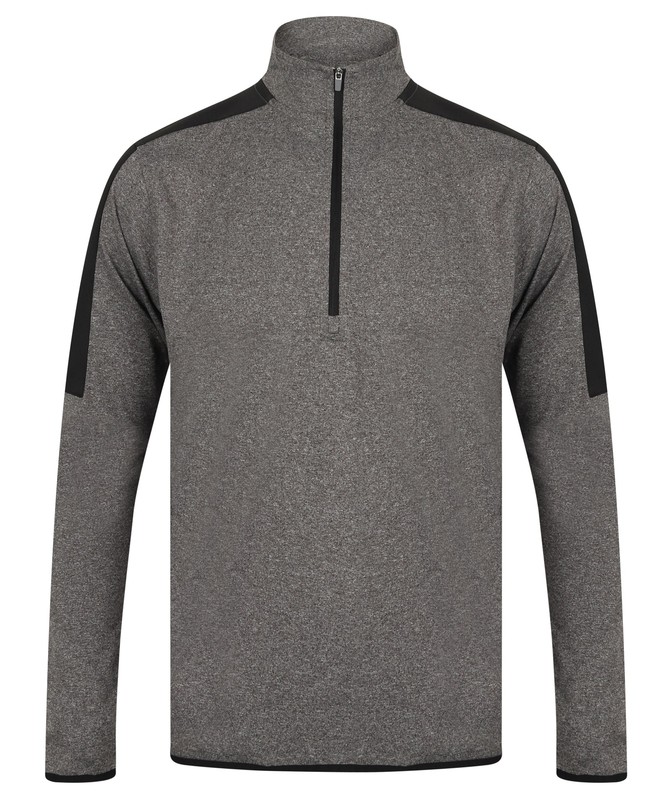 Finden & Hales 1/4 Zip Mid-layer Contrast Panelling Top (LV571) - Golf Top gallery