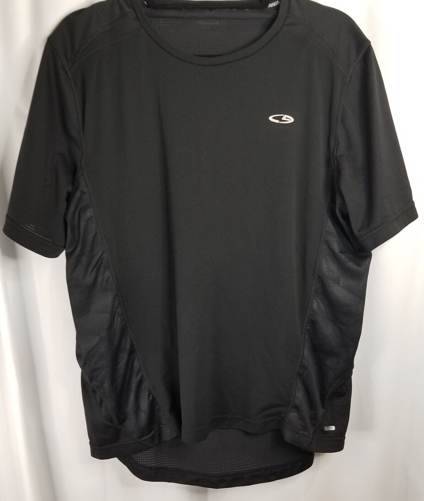 Men's Champion Running Shirt C9 Duo-Dry Black Athletic Activewear Size Large gallery