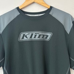 Klim Shirt Mens XL Black Dark Gray Performance Tee Short Sleeve Riding Jersey