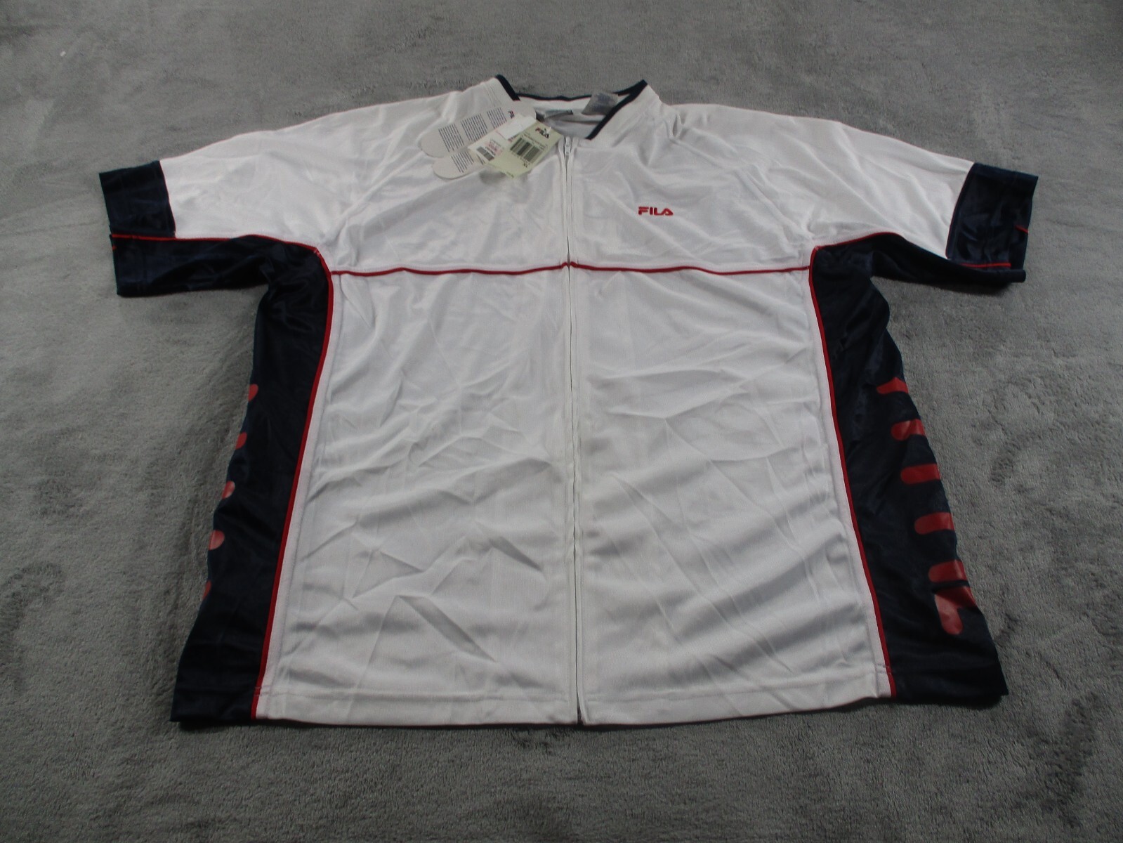 Vintage Fila Full Zip Shirt Mens Extra Large Warm Up Jacket Basketball NWT gallery