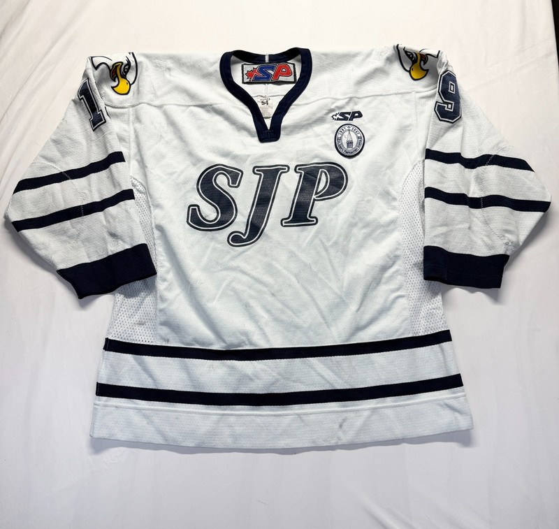 SP Apparel Pro Hockey Jersey Mens 54 White St. John's Preparatory School #19 gallery