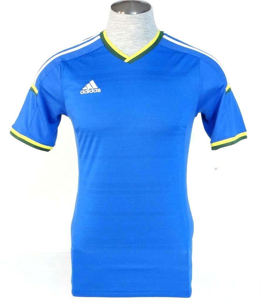 Adidas ClimaCool AdiZero Blue & White Condivo 14 Short Sleeve Jersey Men's NWT gallery