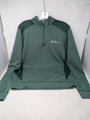 Masters Cutter & Buck Men’s Green Long Sleeve Shirt CB Dry-Tech 1/4 Zip Med-New