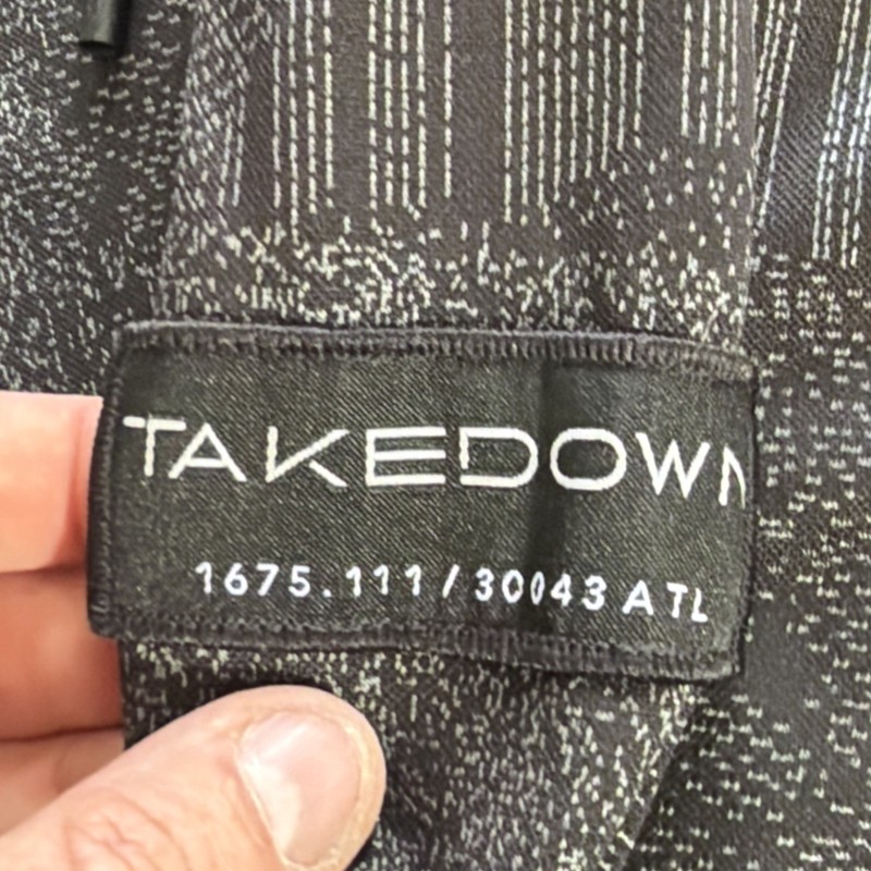TAKEDOWN 3XL Sportswear Long Sleeve Jacket Hoodie Full Zip USA Gray Black Clean gallery