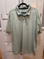 Nike Dri Fit XXL Sea Foam Green Short Sleeved Collared Shirt Excellent Shape