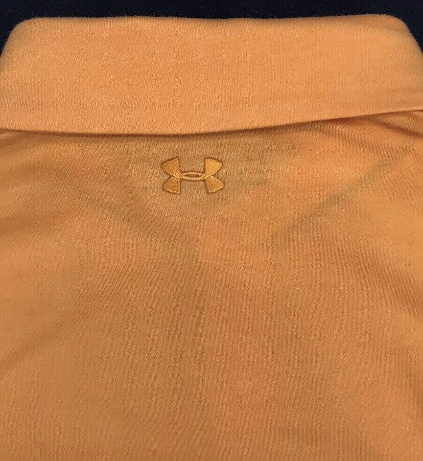 Under Armour Scramble solid polo shirt NWT mens L large hero orange gallery