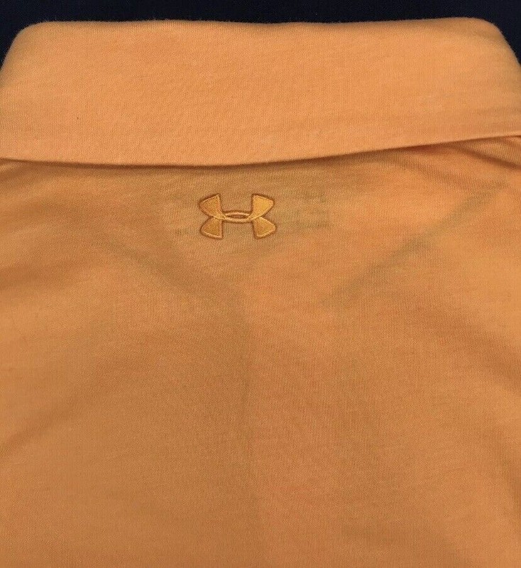 Under Armour Scramble solid polo shirt NWT mens L large hero orange gallery