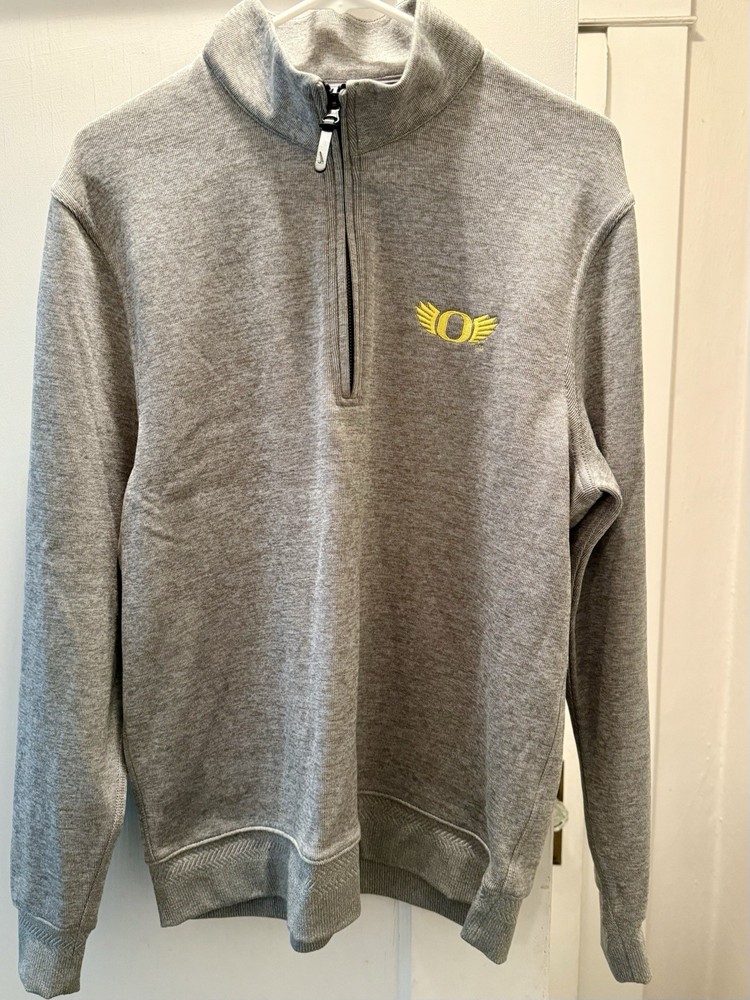 Nike Gray Oregon Ducks ‘O’ Wings Men’s Medium 1/4 Zip