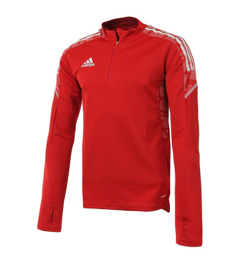 Adidas Condivo21 Training Top Red (GH7155) Soccer Drill Top Tee Shirts gallery