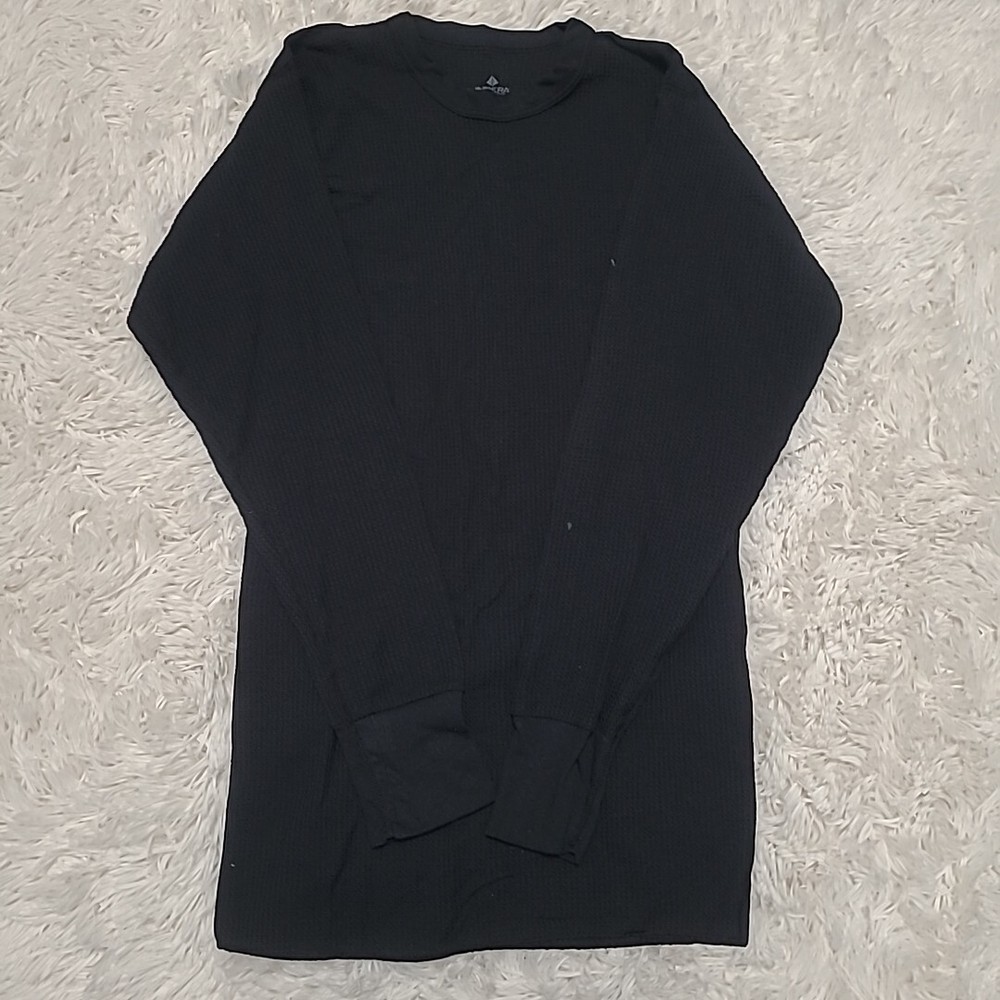 Indera Traditional Long Johns - Thermal Long Sleeve - Black - Men Size XL
