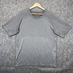 Lululemon Metal Vent Tech Shirt Men’s Large Short Sleeve Gray Gym Stretch Run