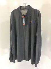 VANSPORT MEN’S 1/4 ZIP HERRINGBONE PNC PULLOVER CHARCOAL/BLACK 3X NWT