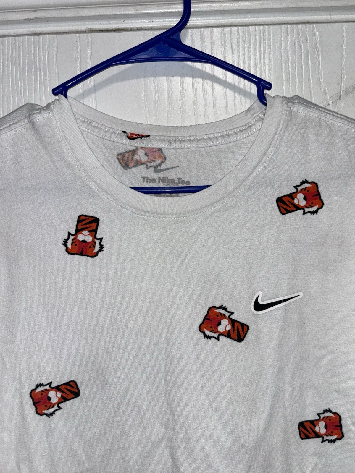 Nike Tiger Woods Frank Clubhead Golf T-Shirt White Full Print Medium gallery