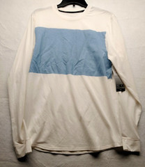 MSX by Michael Strahan Athleisure Lightweight Shirt Mens Small Crema Long Sleeve