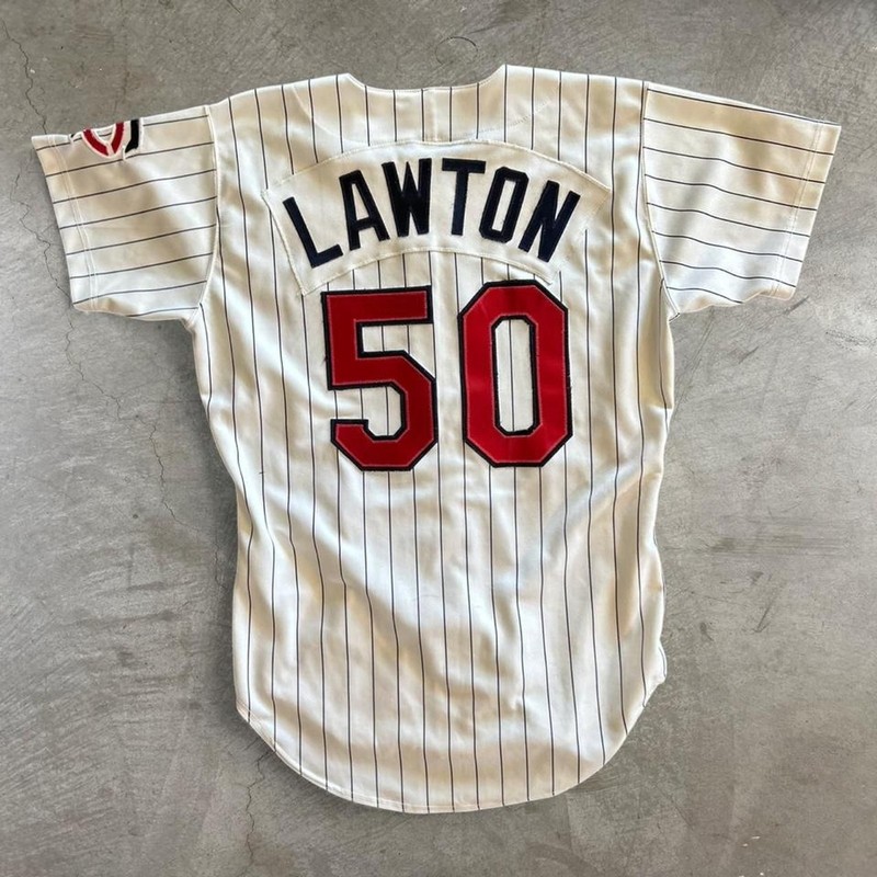 Vintage 90s Russell Athletic Minnesota Twins Baseball Jersey Diamond Pinstripe gallery