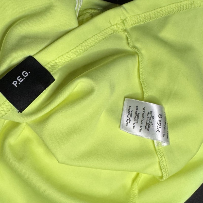 Performance Endurance Gear Neon Yellow Long Sleeve Shirt Size M White Bicycle gallery