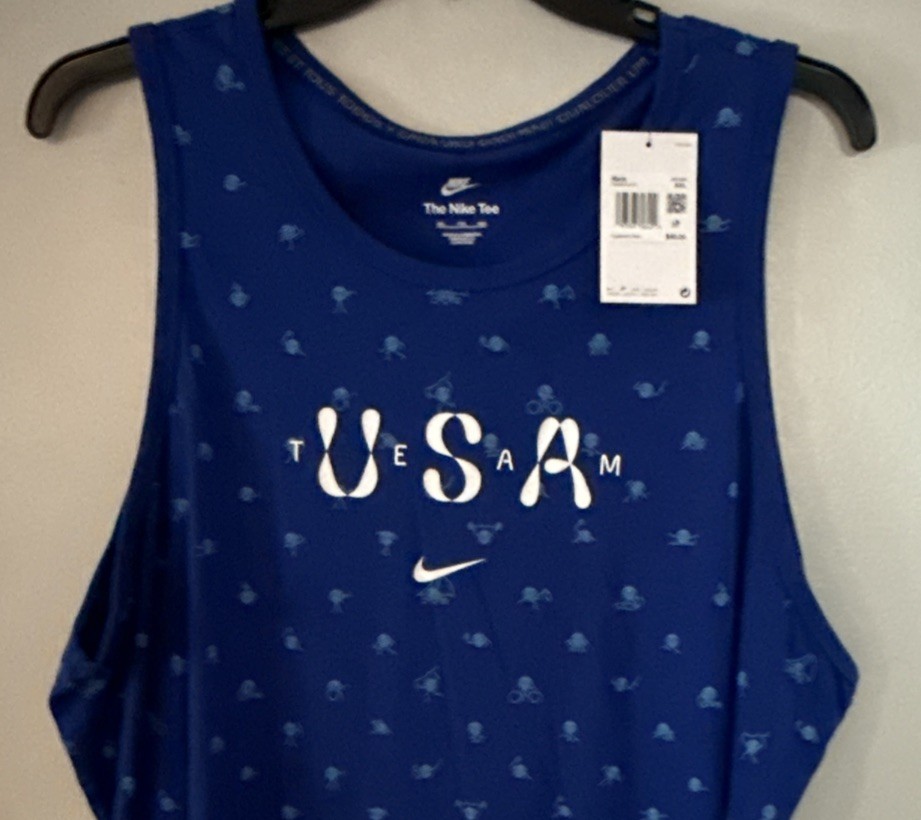 NWT Nike Men’s Team USA Club Tank Top Blue FN0879-417 Size XXL gallery