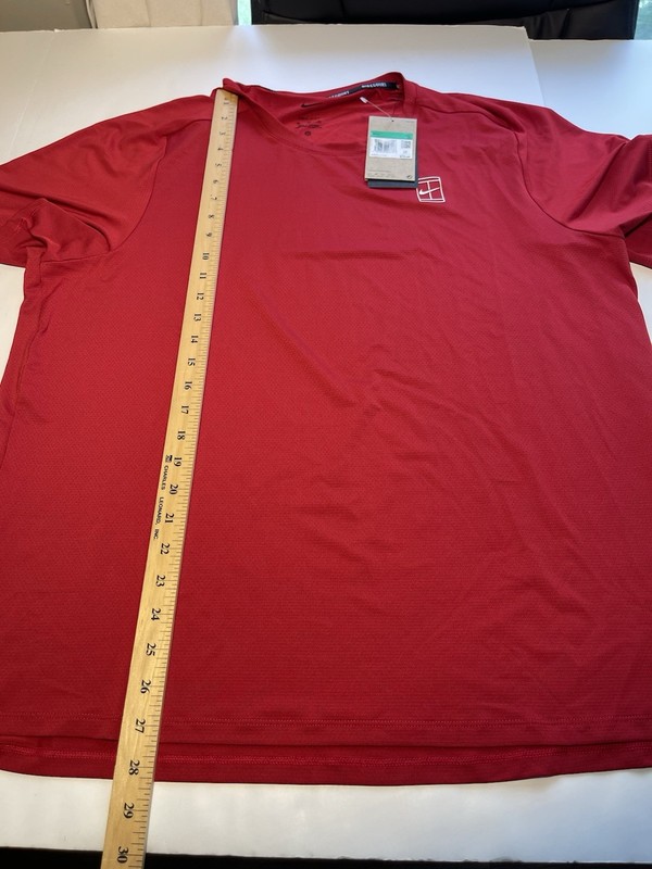 Nike Court Men’s Advantage Men's Dri-FIT Tennis Top Red Size XL New gallery