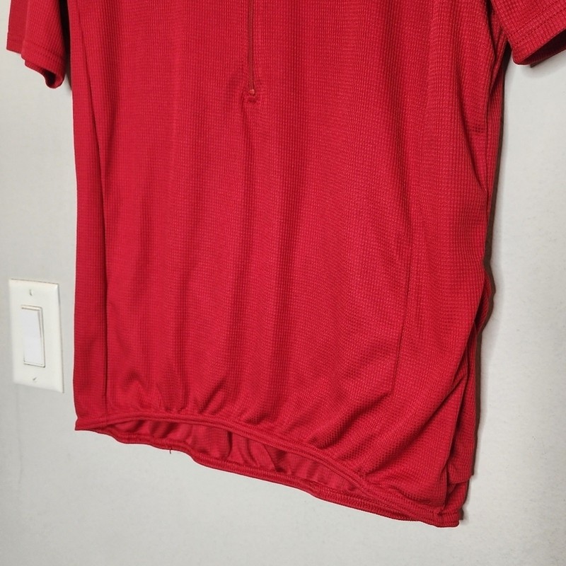 Performance Bike Size Large 1/2 Zip Red Cycling Jersey gallery