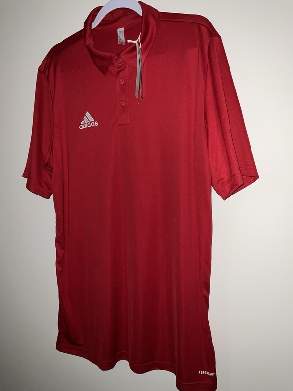Adidas, Polo Shirt, Soccer/Futbol, Men’s LT, Red, Aeroready, Jersey, Red gallery