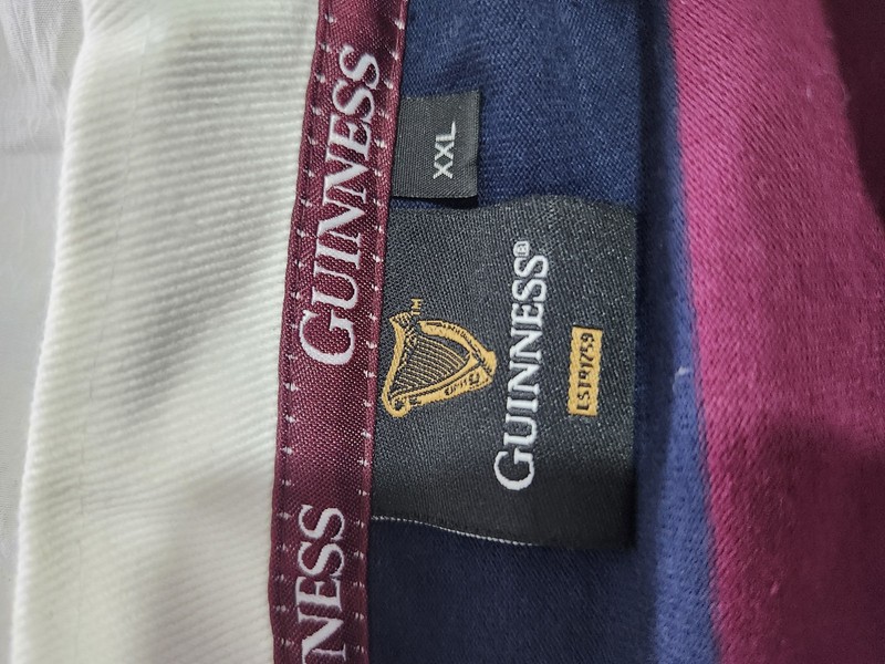 Guinness 1/4 Button Sweater Mens 2XL XXL Pullover Rugby Extra Stout Ireland gallery
