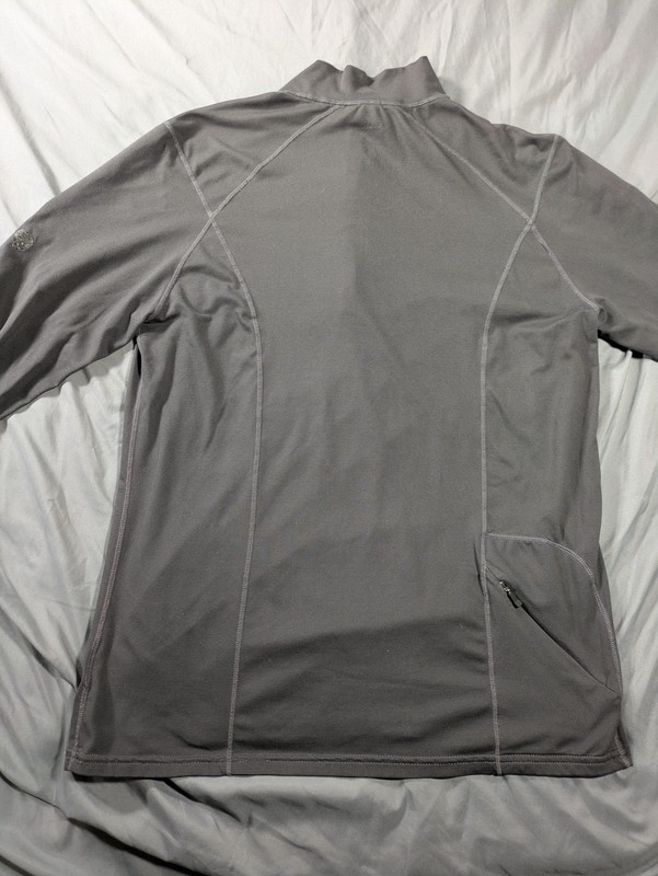 Mountain Hardwear Pullover Mens Medium Gray 1/4 Zip Lightweight Hiking Running gallery