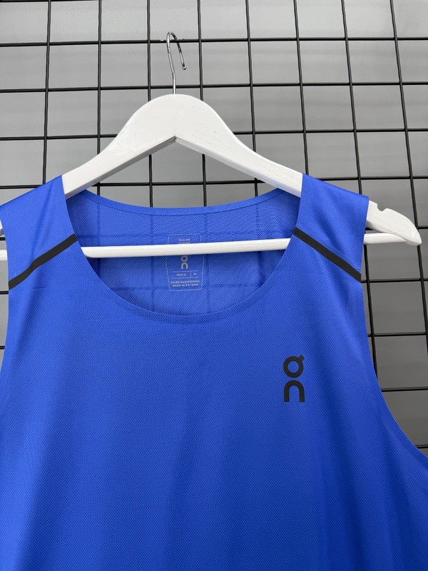 On Running Tank Top Mens M Blue Run On Clouds Athletic Lightweight Shirt gallery