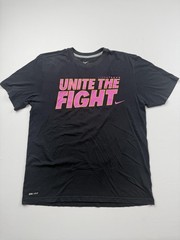 Nike Dri-FIT Shirt Mens Large Black Short Sleeve Unite The Fight Livestrong Tee