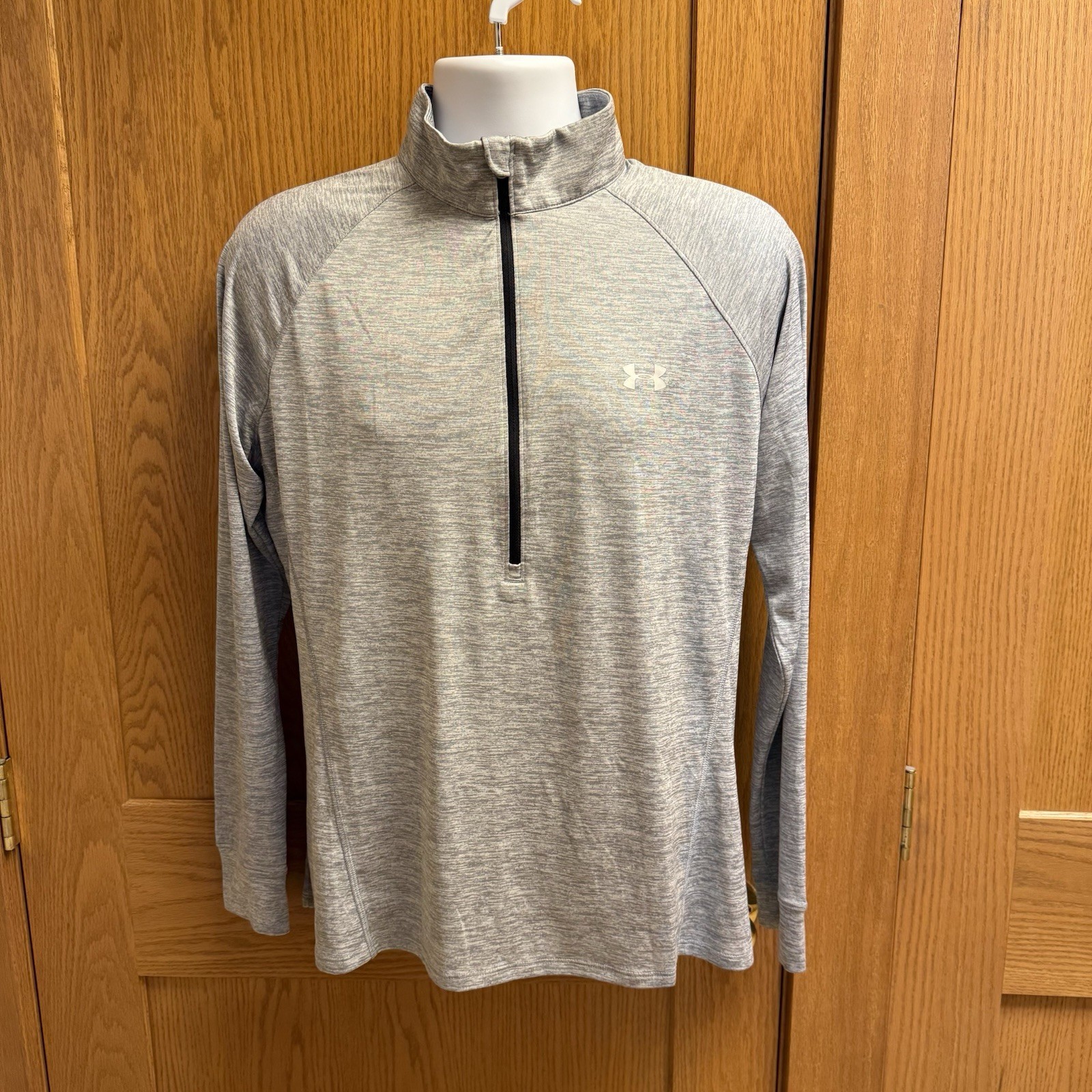 Men's Under Armour Part Zip Gray Athletic Pullover Shirt - XL - Large ? gallery