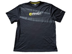 And 1 Basketball Shirt, Black And Yellow, XL
