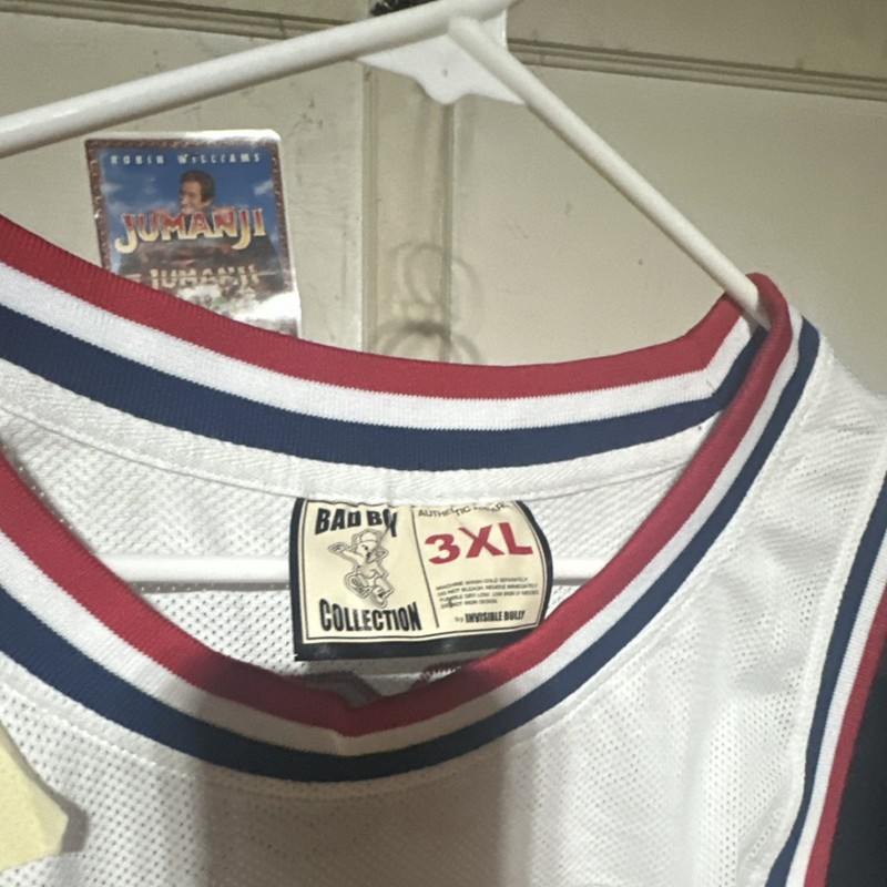 BAD BOY Collection BIGGIE 72 Jersey Tank 3XL White Red Blue Embroidered gallery