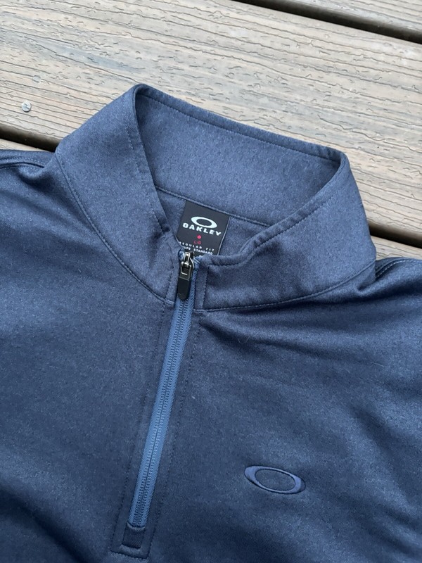 Oakley Software Baselayer Quarter Zip Blue Long Sleeve Pullover Mens L gallery