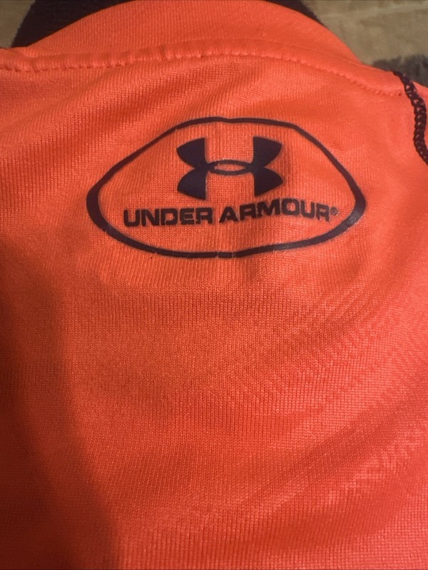 Under Armour Heat Gear Orange Shirt! Medium! gallery