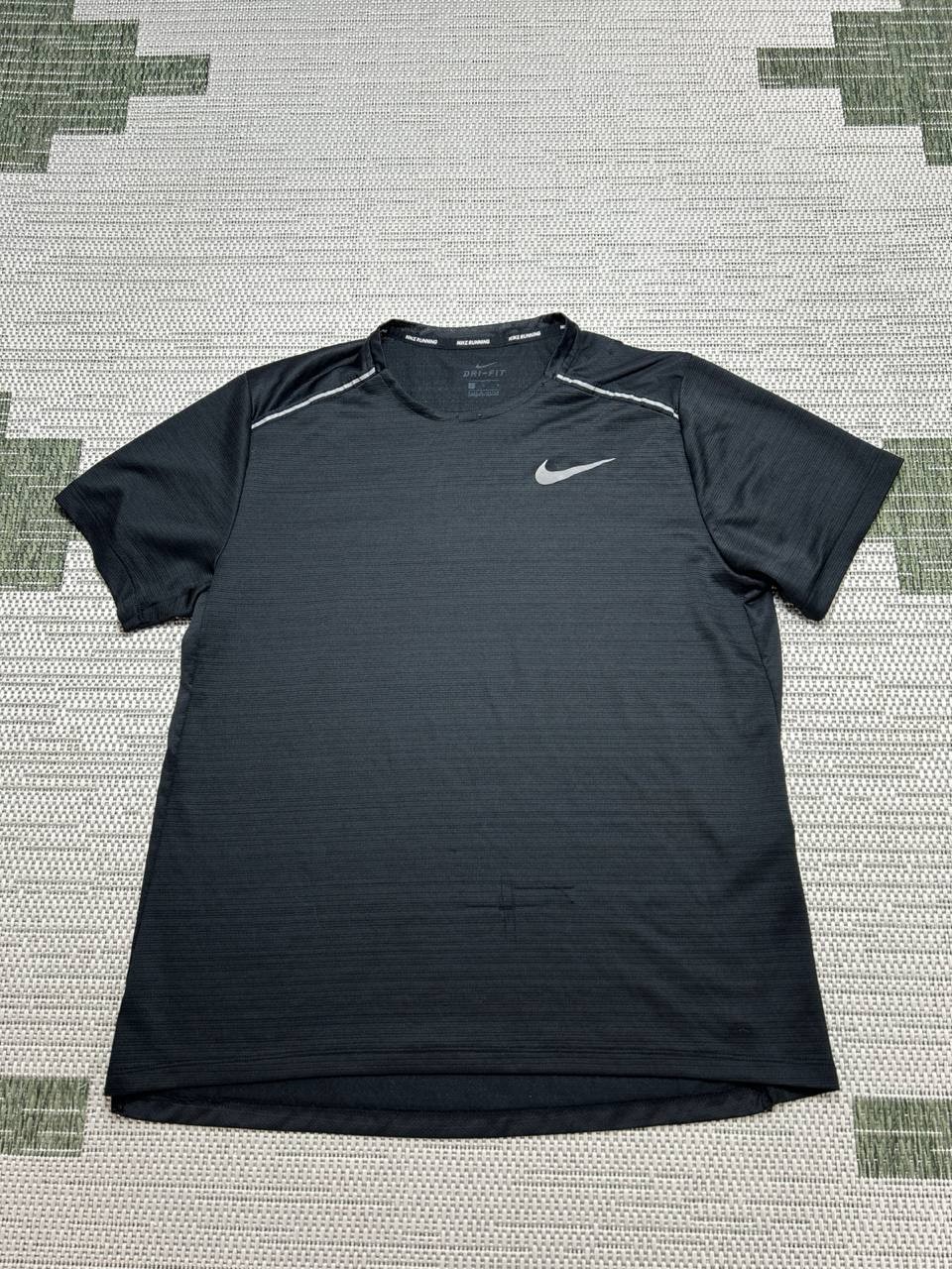 Nike Shirt Mens Large Black Running Dri-Fit Pullover * gallery