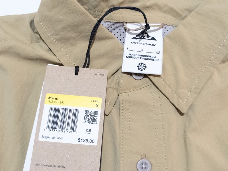 [Sz S] Nike ACG Orb Weaver Dri-Fit Fishing Shirt Brown HJ2465-297 Men's gallery