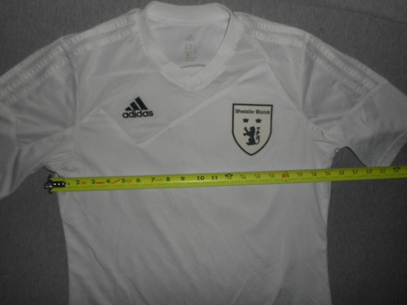 Adidas Climacool Soccer Practice Jersey - Westside United Patch - White - Medium gallery