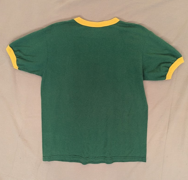 Adams State (CO) NCAA Yellow 2 Tone Crew Neck Homecoming 2015 Green T Shirt- L gallery