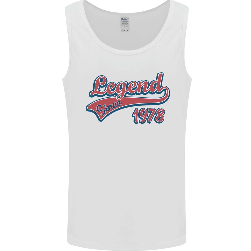 Legend Since 46th Birthday 1978 Mens Vest Tank Top gallery