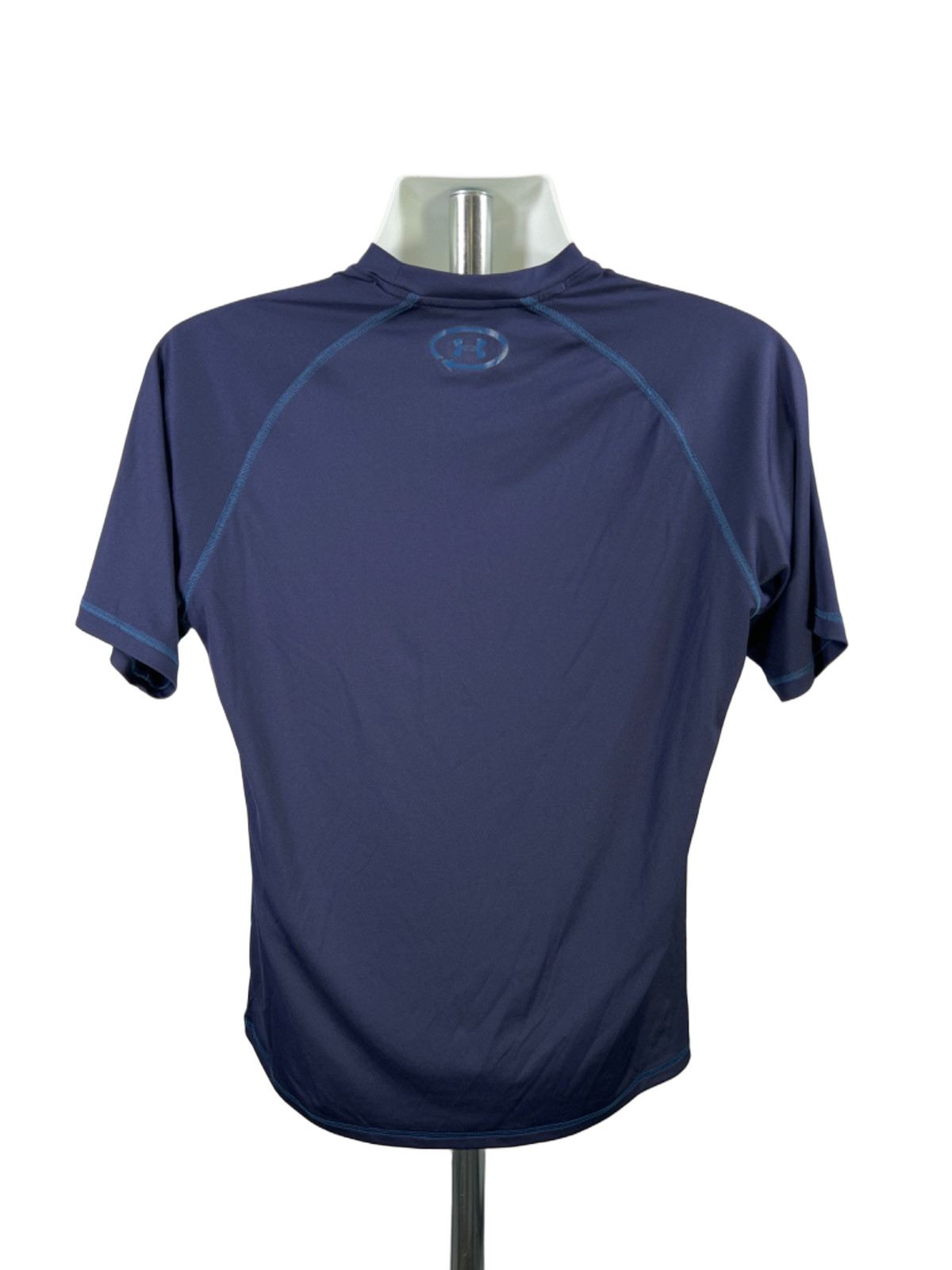 Under Armour Men's Navy Blue Heatgear Loose Short Sleeve Athletic Shirt - M gallery