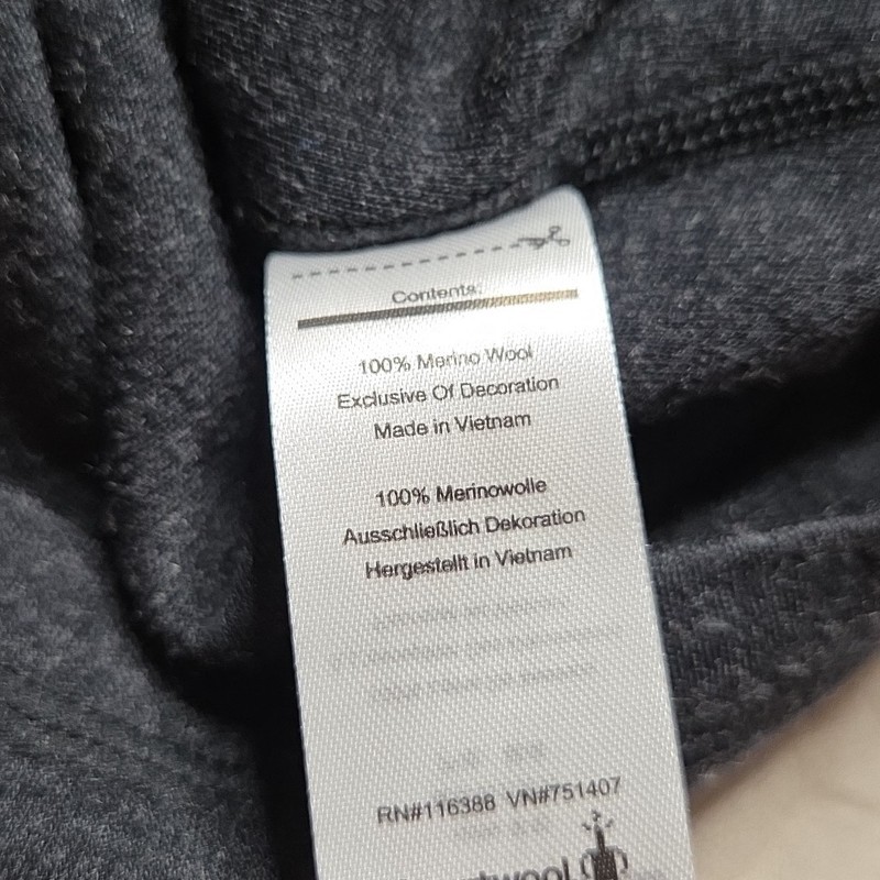 Smartwool Merino 250 Base Layer 1/4 Zip Men's XL Dark Grey Heather 100% Wool gallery