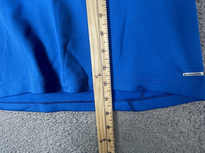Salomon Pullover Mens Medium Blue 1/4 Zip Long Sleeve AdvancedSkin Warm Top gallery