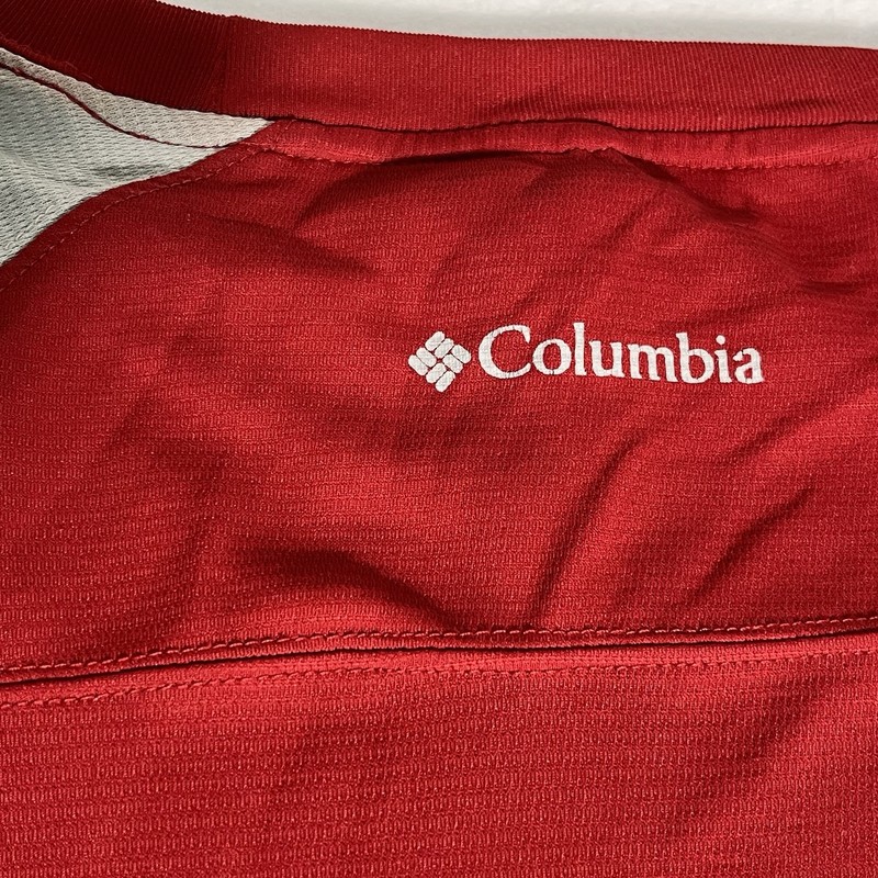 Alabama Crimson Tide Shirt Mens XL Red and Gray Omni Shade Long Sleeve Columbia gallery